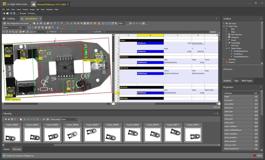 La primera cámara inteligente impulsada por tecnología de aprendizaje profundo Un sistema de visión que facilita nuevas inspecciones lineales en las fábricas